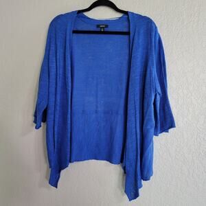 Alfani Women's XXL Linen Blend Open Front Essential Cardigan